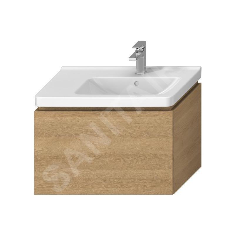 Jika Cubito Pure - Meuble lavabo 740x480x426 mm, 1 tiroir, chêne H40J4253015191 Jika Cubito Pure - Meuble lavabo 740x480x426 mm, 1 tiroir, chêne H40J4253015191