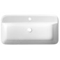 Sapho Lavabos - Vasque à poser 75x39 mm, sans trop-plein, trou de robinetterie, blanc mat BE775 Sapho Lavabos - Vasque à poser 75x39 mm, sans trop-plein, trou de robinetterie, blanc mat BE775