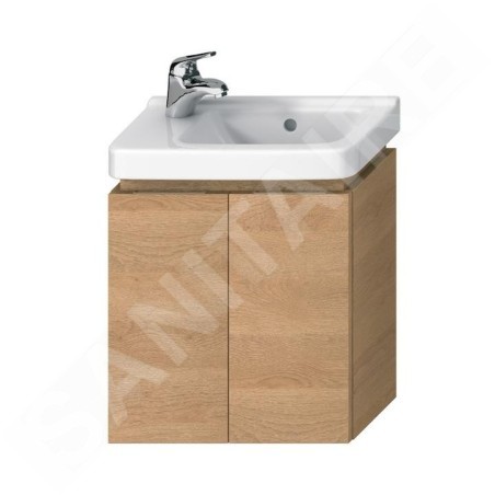 Jika Cubito - Meuble lavabo 440x480 mm, 2 portes, chêne H40J4202005191