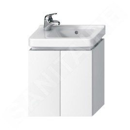 Jika Cubito - Meuble lavabo 440x480 mm, 2 portes, blanc H40J4202005001