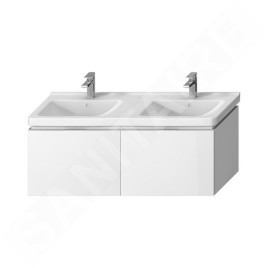 Jika Cubito - Meuble sous lavabo double 1280x480 mm, blanc H40J4274015001