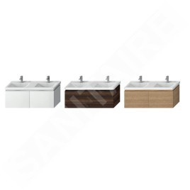Jika Cubito - Meuble sous lavabo double 1280x480 mm, blanc H40J4274015001