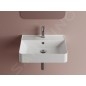 Sapho Lavabos - Lavabo 50x40 cm, avec trop-plein, trou pour robinetterie, blanc KV050 Sapho Lavabos - Lavabo 50x40 cm, avec trop-plein, trou pour robinetterie, blanc KV050