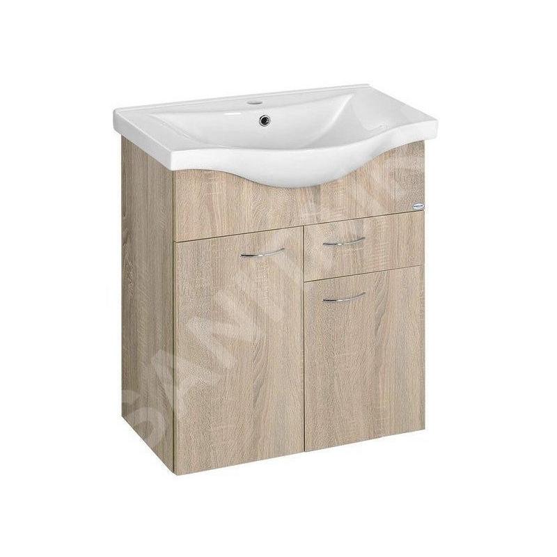 Aqualine Keramia Fresh - Meuble-vasque 600x740x337 mm, chêne platine 50066 Aqualine Keramia Fresh - Meuble-vasque 600x740x337 mm, chêne platine 50066