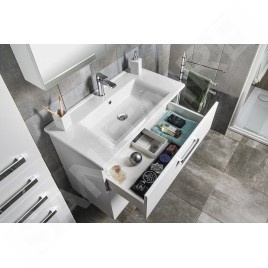 Aqualine Vega - Meuble lavabo 820x676x436 mm, blanc VG083