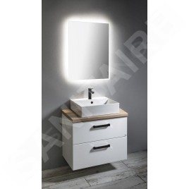 Aqualine Vega - Meuble lavabo 820x676x436 mm, blanc VG083