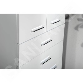 Aqualine Zoja - Armoire haute Keramia Fresh avec tiroirs, 500x1840x290 mm, blanc 51291