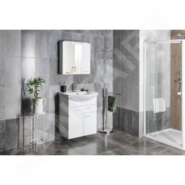 Aqualine Zoja - Meuble lavabo 615x740x321 mm, blanc 51065A