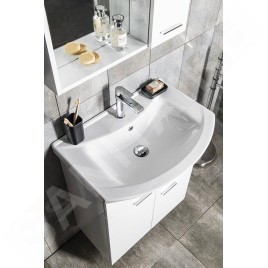 Aqualine Zoja - Meuble lavabo 615x740x321 mm, blanc 51065A