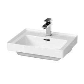 Cersanit Crea - Lavabo 51x40 cm, avec trop-plein, trou pour robinetterie, blanc K114-005