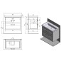 Aqualine Favolo - Meuble-vasque 765x600x446 mm, blanc mat FV280 Aqualine Favolo - Meuble-vasque 765x600x446 mm, blanc mat FV280