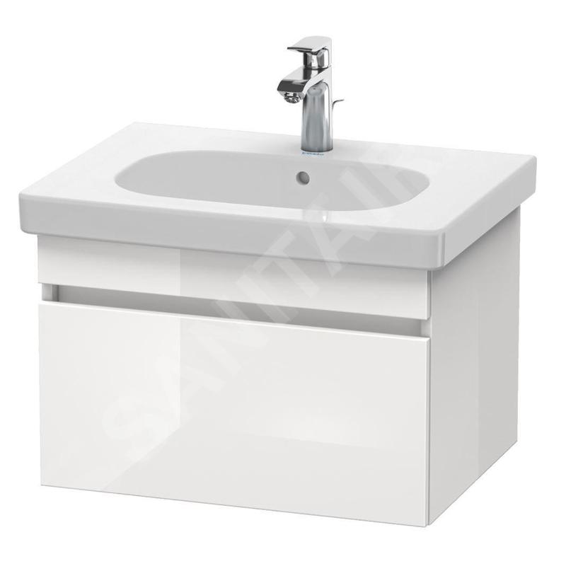 Duravit DuraStyle - Meuble sous lavabo 398x600x453 mm, 1 tiroir, blanc brillant DS638302222