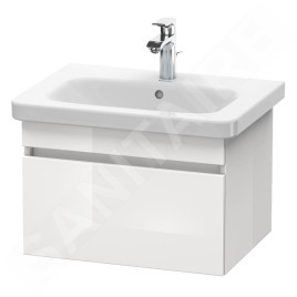 Duravit DuraStyle - Meuble sous lavabo  398x580x448 mm, 1 tiroir, blanc brillant DS638002222