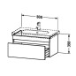 Duravit DuraStyle - Meuble sous lavabo 398x800x453 mm, 1 tiroir, blanc brillant DS638402222 Duravit DuraStyle - Meuble sous lavabo 398x800x453 mm, 1 tiroir, blanc brillant DS638402222
