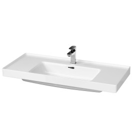 Cersanit Crea - Lavabo 101x46 cm, avec trop-plein, trou pour robinetterie, blanc K114-018