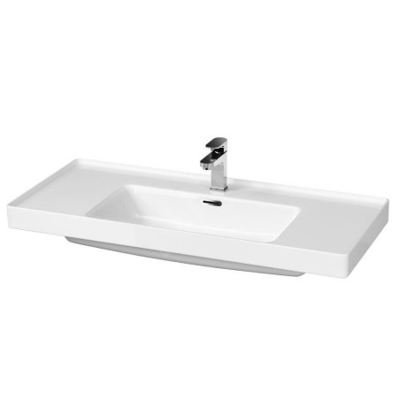 Cersanit Crea - Lavabo 101x46 cm, avec trop-plein, trou pour robinetterie, blanc K114-018