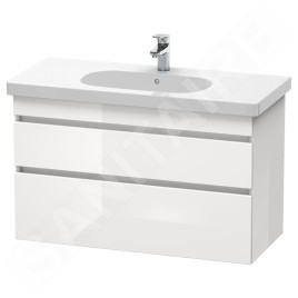 Duravit DuraStyle - Meuble sous lavabo 610x1000x453 mm, 2 tiroirs, blanc brillant DS648502222