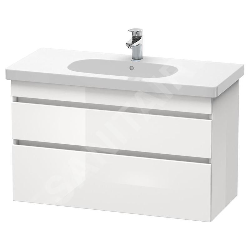 Duravit DuraStyle - Meuble sous lavabo 610x1000x453 mm, 2 tiroirs, blanc brillant DS648502222