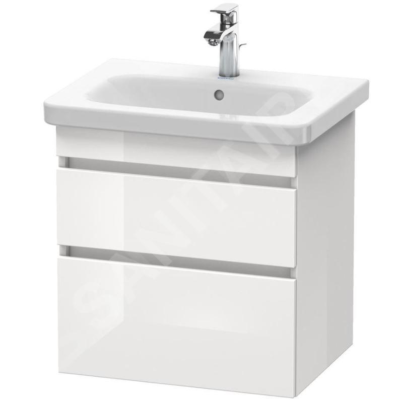 Duravit DuraStyle - Meuble sous lavabo 610x580x448 mm, 2 tiroirs, blanc brillant DS648002222 Duravit DuraStyle - Meuble sous lavabo 610x580x448 mm, 2 tiroirs, blanc brillant DS648002222