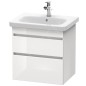 Duravit DuraStyle - Meuble sous lavabo 610x580x448 mm, 2 tiroirs, blanc brillant DS648002222 Duravit DuraStyle - Meuble sous lavabo 610x580x448 mm, 2 tiroirs, blanc brillant DS648002222