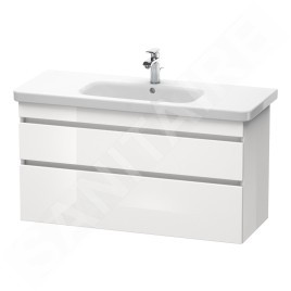 Duravit DuraStyle - Meuble sous lavabo 610x1130x448 mm, 2 tiroirs, blanc brillant DS649502222