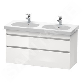 Duravit DuraStyle - Meuble sous lavabo 610x1150x453 mm, 2 tiroirs, blanc brillant DS648602222