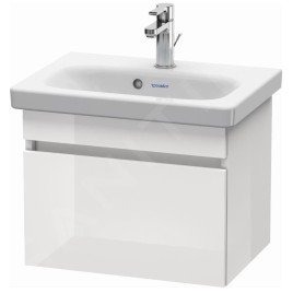 Duravit DuraStyle - Meuble sous lavabo Compact, 398x500x368 mm, 1 tiroir, blanc brillant DS630302222