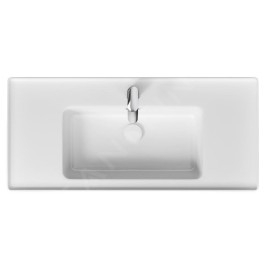 Cersanit Crea - Lavabo 101x46 cm, avec trop-plein, trou pour robinetterie, blanc K114-018