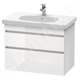 Duravit DuraStyle - Meuble sous lavabo610x800x453 mm, 2 tiroirs, blanc brillant DS648402222