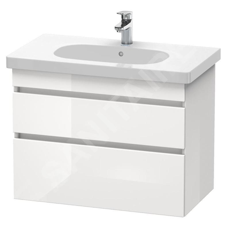 Duravit DuraStyle - Meuble sous lavabo610x800x453 mm, 2 tiroirs, blanc brillant DS648402222 Duravit DuraStyle - Meuble sous lavabo610x800x453 mm, 2 tiroirs, blanc brillant DS648402222