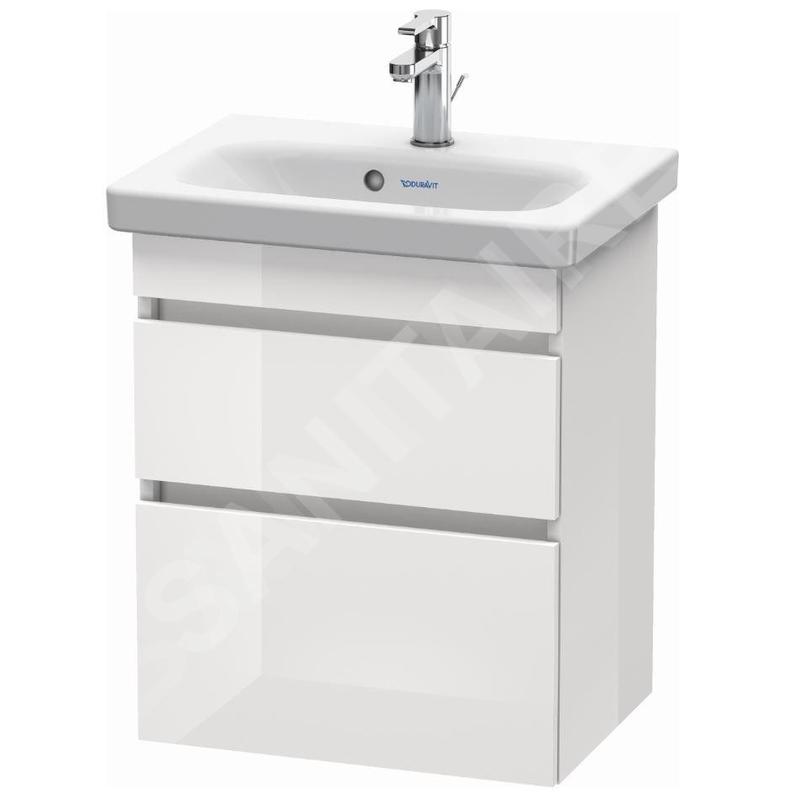 Duravit DuraStyle - Meuble sous lavabo Compact 610x500x368 mm, 2 tiroirs, blanc brillant DS640302222 Duravit DuraStyle - Meuble sous lavabo Compact 610x500x368 mm, 2 tiroirs, blanc brillant DS640302222