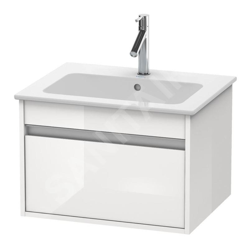 Duravit Ketho - Meuble sous lavabo 410x600x475 mm, 1 tiroir, blanc brillant KT641802222 Duravit Ketho - Meuble sous lavabo 410x600x475 mm, 1 tiroir, blanc brillant KT641802222
