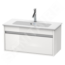 Duravit Ketho - Meuble sous lavabo Compact 410x800x385 mm, 1 tiroir, blanc brillant KT642302222