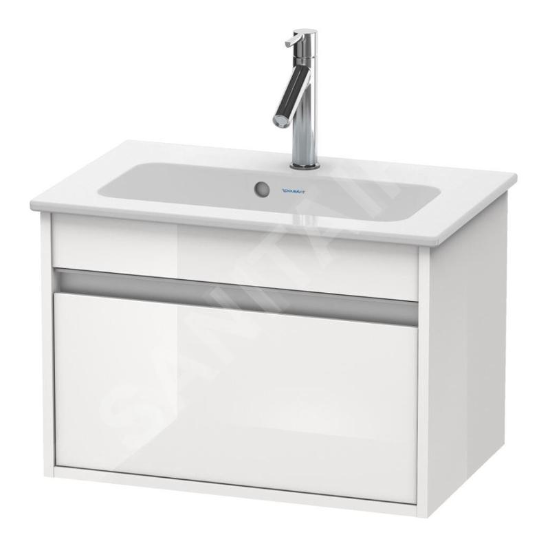 Duravit Ketho - Meuble sous lavabo Compact 410x600x385 mm, 1 tiroir, blanc brillant KT642202222 Duravit Ketho - Meuble sous lavabo Compact 410x600x385 mm, 1 tiroir, blanc brillant KT642202222