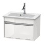 Duravit Ketho - Meuble sous lavabo Compact 410x600x385 mm, 1 tiroir, blanc brillant KT642202222 Duravit Ketho - Meuble sous lavabo Compact 410x600x385 mm, 1 tiroir, blanc brillant KT642202222