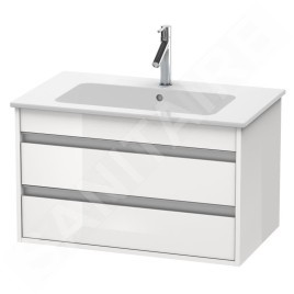 Duravit Ketho - Meuble sous lavabo 480x800x475 mm, deux tiroirs, blanc brillant KT642902222