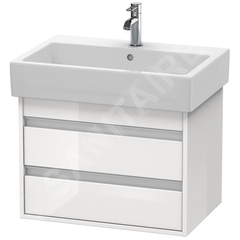 Duravit Ketho - Meuble-vasque, 480x650x440 mm, 2 tiroirs, blanc brillant KT662402222 Duravit Ketho - Meuble-vasque, 480x650x440 mm, 2 tiroirs, blanc brillant KT662402222