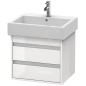 Duravit Ketho - Meuble-vasque, 480x550x440 mm, 2 tiroirs, blanc brillant KT663602222 Duravit Ketho - Meuble-vasque, 480x550x440 mm, 2 tiroirs, blanc brillant KT663602222