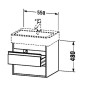 Duravit Ketho - Meuble-vasque, 480x550x440 mm, 2 tiroirs, blanc brillant KT663602222 Duravit Ketho - Meuble-vasque, 480x550x440 mm, 2 tiroirs, blanc brillant KT663602222