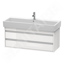 Duravit Ketho - Meuble-vasque, 480x1150x440 mm, 2 tiroirs, blanc brillant KT663902222