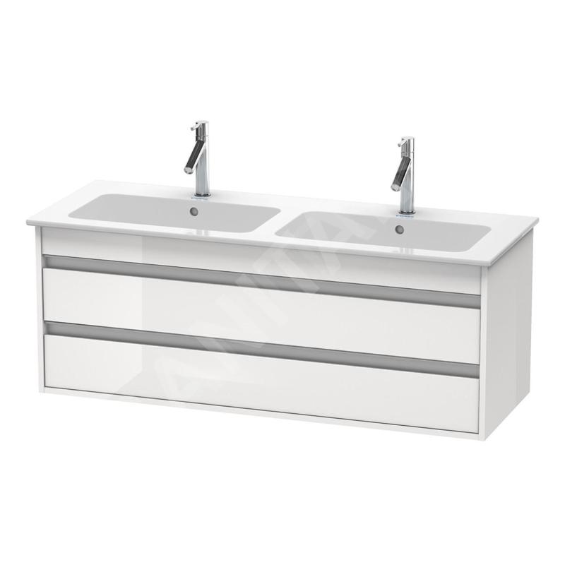 Duravit Ketho - Meuble sous lavabo 480x1270x475 mm, deux tiroirs, blanc brillant KT643202222 Duravit Ketho - Meuble sous lavabo 480x1270x475 mm, deux tiroirs, blanc brillant KT643202222