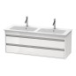 Duravit Ketho - Meuble sous lavabo 480x1270x475 mm, deux tiroirs, blanc brillant KT643202222 Duravit Ketho - Meuble sous lavabo 480x1270x475 mm, deux tiroirs, blanc brillant KT643202222