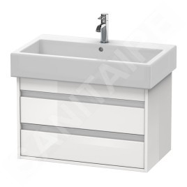 Duravit Ketho - Meuble-vasque, 480x750x440 mm, 2 tiroirs, blanc brillant KT663702222