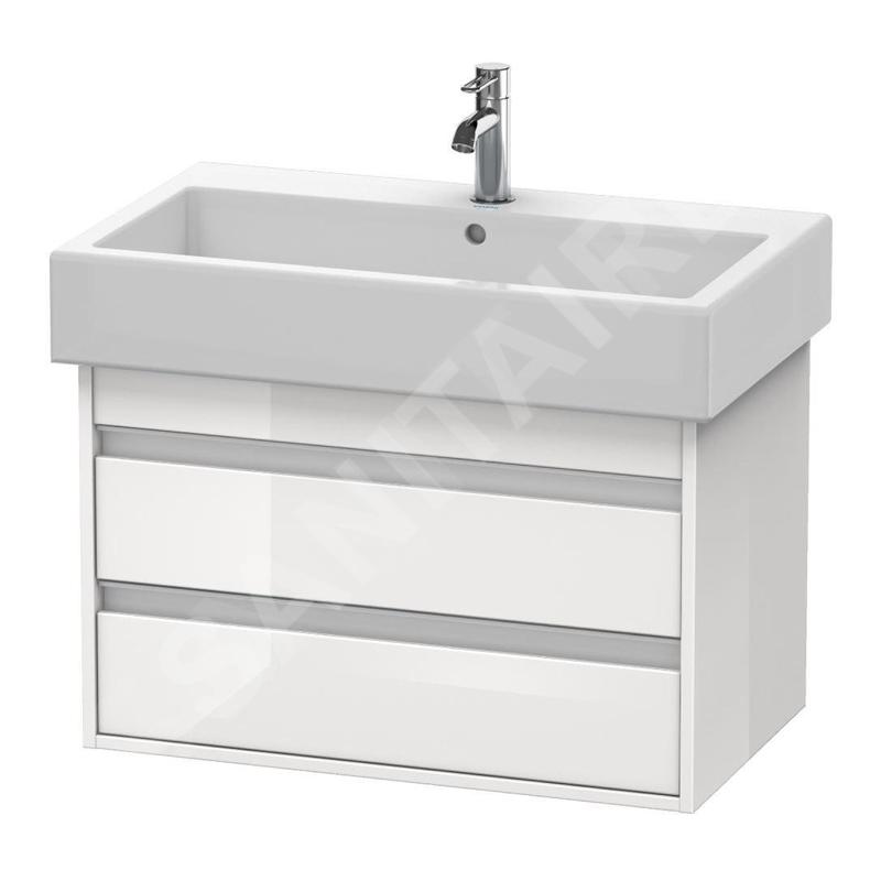 Duravit Ketho - Meuble-vasque, 480x750x440 mm, 2 tiroirs, blanc brillant KT663702222 Duravit Ketho - Meuble-vasque, 480x750x440 mm, 2 tiroirs, blanc brillant KT663702222