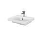 Cersanit Moduo - Lavabo 50x40 cm, avec trop-plein, trou pour robinetterie, blanc K116-009 Cersanit Moduo - Lavabo 50x40 cm, avec trop-plein, trou pour robinetterie, blanc K116-009