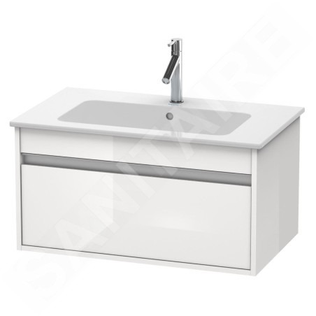 Duravit Ketho - Meuble sous lavabo 410x1000x475 mm, 1 tiroir, blanc brillant KT642002222