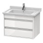 Duravit Ketho - Meuble sous lavabo 480x650x455 mm, 2 tiroirs, blanc brillant KT664302222 Duravit Ketho - Meuble sous lavabo 480x650x455 mm, 2 tiroirs, blanc brillant KT664302222