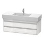 Duravit Ketho - Meuble sous lavabo 480x1200x455 mm, 2 tiroirs, blanc brillant KT664202222 Duravit Ketho - Meuble sous lavabo 480x1200x455 mm, 2 tiroirs, blanc brillant KT664202222