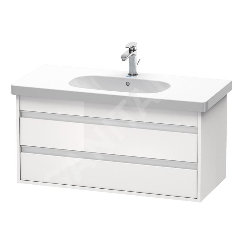 Duravit Ketho - Meuble sous lavabo 480x1000x455 mm, 2 tiroirs, blanc brillant KT664802222 Duravit Ketho - Meuble sous lavabo 480x1000x455 mm, 2 tiroirs, blanc brillant KT664802222