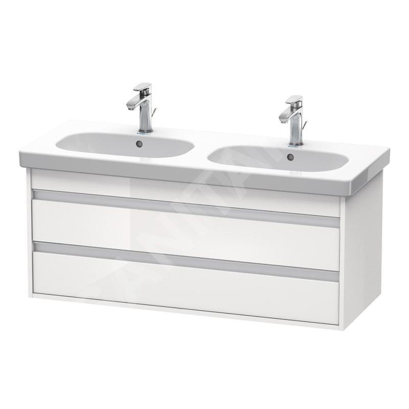 Duravit Ketho - Meuble sous lavabo 480x1150x455 mm, 2 tiroirs, blanc brillant KT664902222 Duravit Ketho - Meuble sous lavabo 480x1150x455 mm, 2 tiroirs, blanc brillant KT664902222